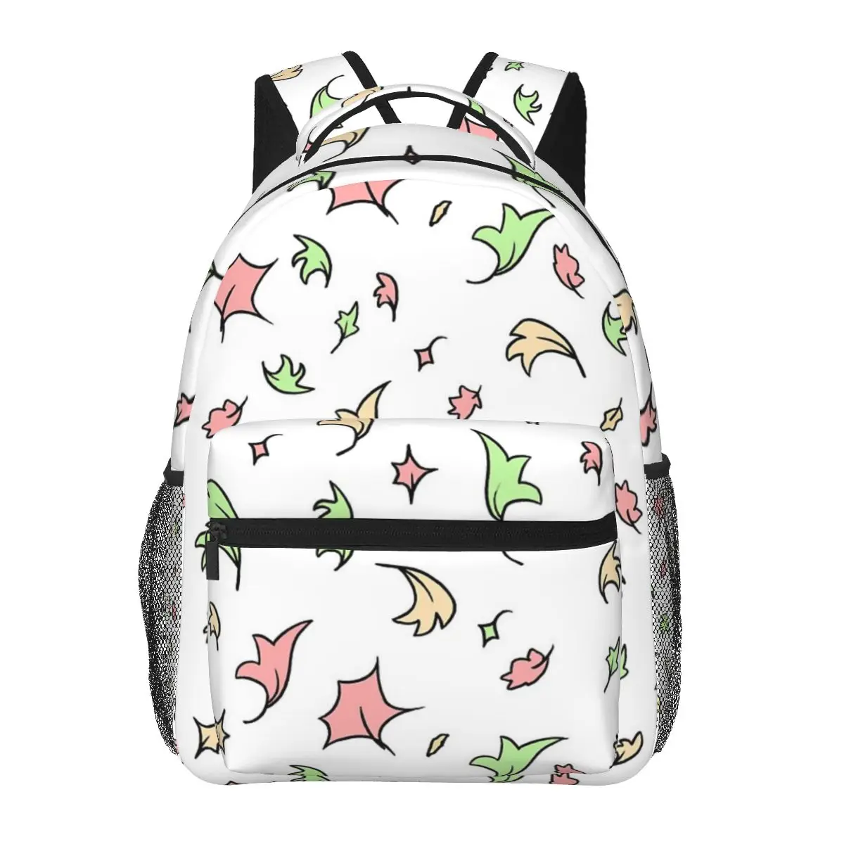 

Heartstopper Leaves - Repeating Backpacks Boys Girls Bookbag Students School Bags Cartoon Rucksack Shoulder Bag Large Capacity