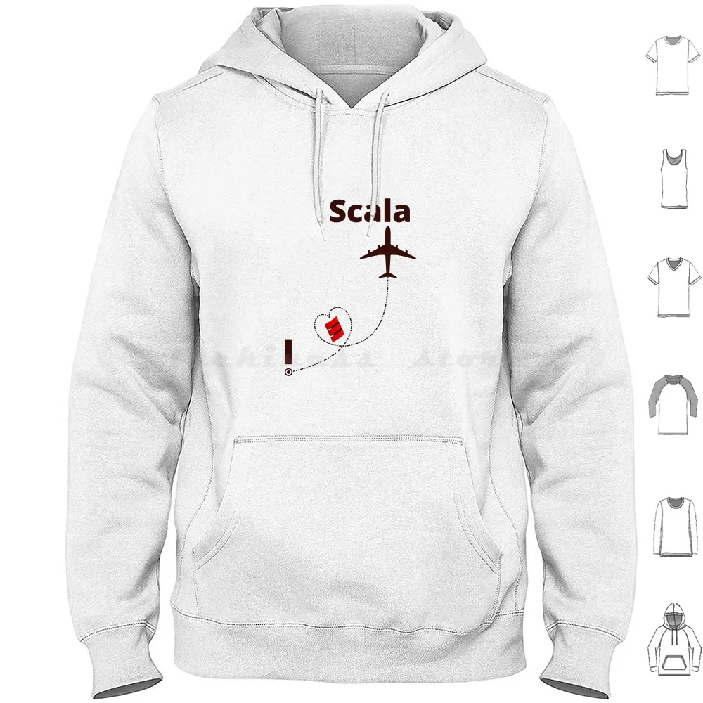 Scala Hoodie cotton Long Sleeve Scala Google Flutter Flutter Dart Dart Lang Dart Language Go Language