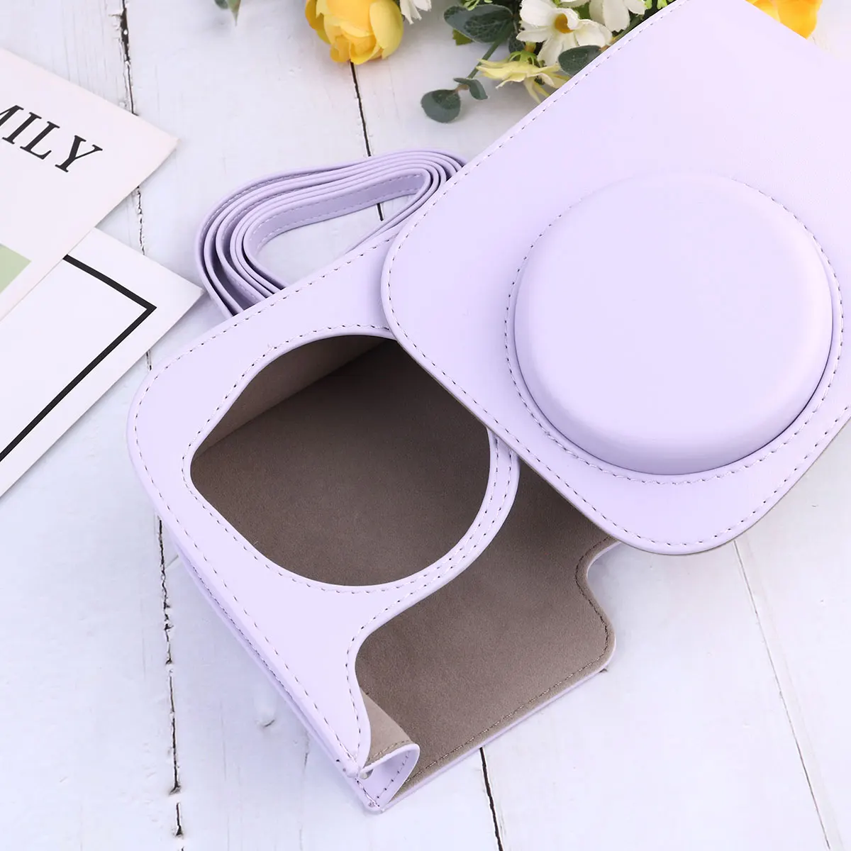 

Чехол для камеры, сумка через плечо, сумка-мессенджер из искусственной кожи Mini 11, мгновенные сумки