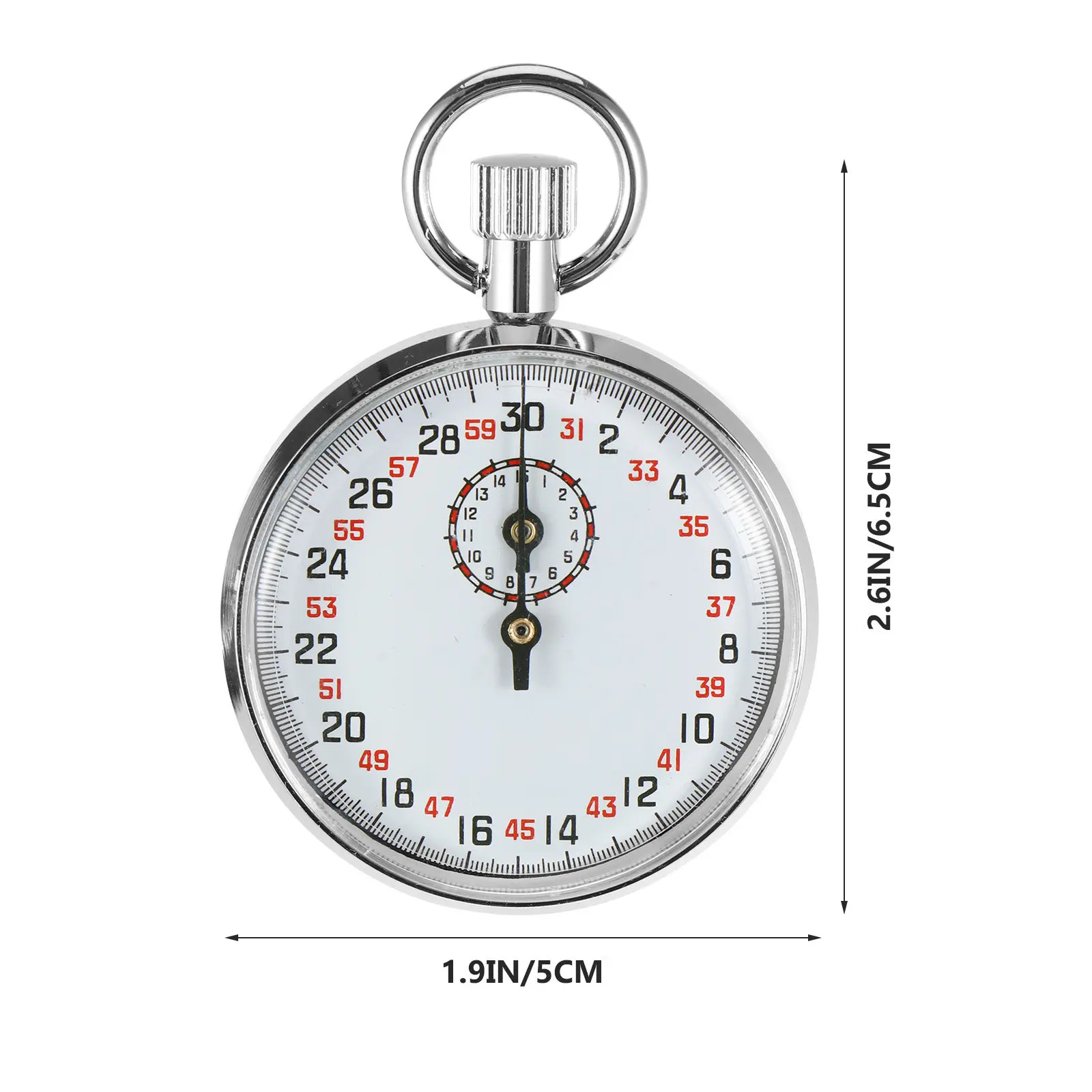 Teaching Stopwatch Mechanical Type Experiment Instrument for Students Teachers Large Screen Easy Grip Professional Grade Long
