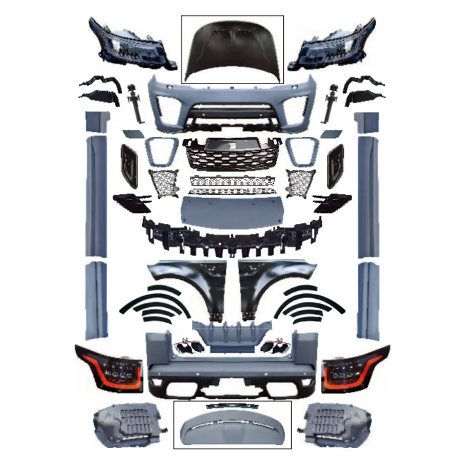 

Hot Selling for Land Rover Range Rover 2014-2017 Sport Modified Upgrade To 2018-2022 SVR / OE Bodykit