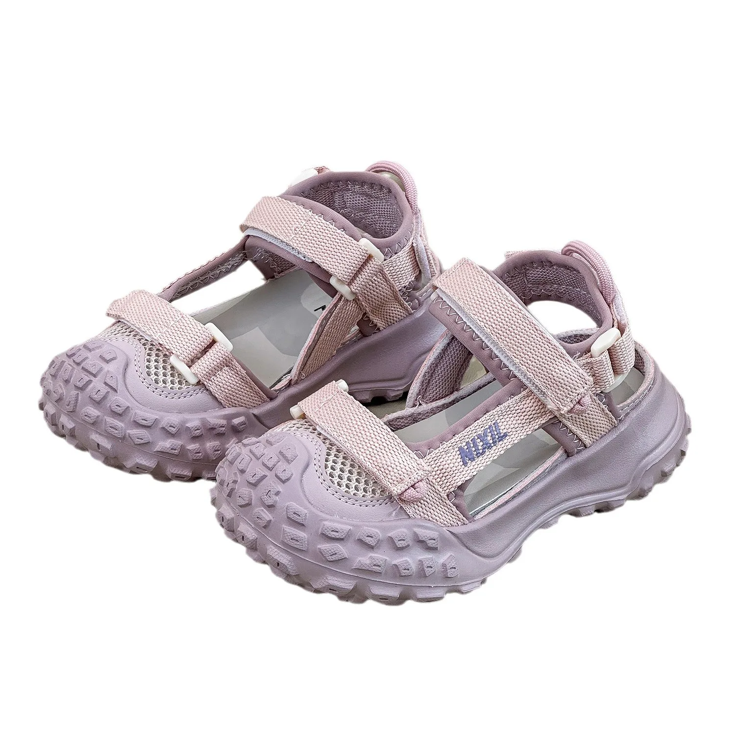 

Summer Children's Boys Girls Hollow Light Breathable Mesh Sports Sandals Kids Wrapped Feet To Prevent Collision Beachids