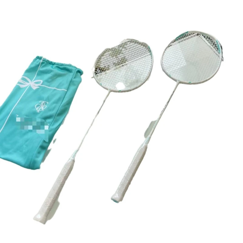 

Badminton racket white fitness outdoor sports foam ball head fly high beauty suit