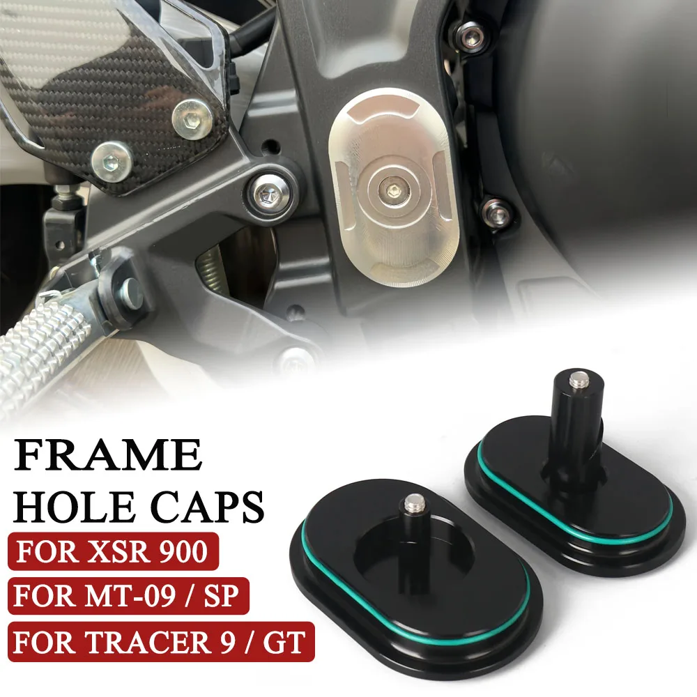 

Frame Hole Cover Caps Plug For YAMAHA MT 09 SP MT-09 Tracer 9 GT XSR900 XSR 900 UP 2022-2026 Motorcycle Frame Cap Decoration