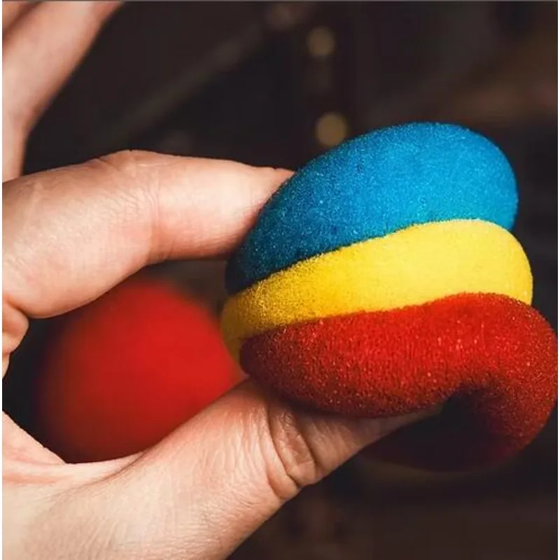 50pcs Super Sponge Ball (3.5/4.5cm Available,Multicolor) Magic Tricks Apearing Magica Stage Illusion Classic Toys Magician Games