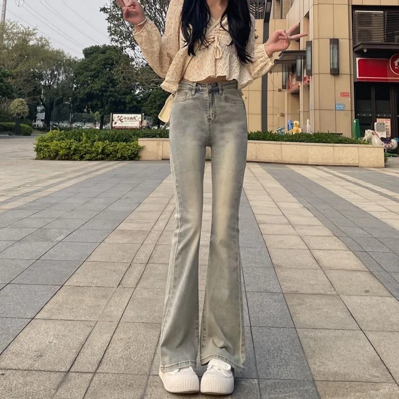 

Women'S Palazzo Jeans Minimalist Chic Bohemian Elegant Pleated Palazzo College Academia High Waisted Silhouette Palazzo Unique