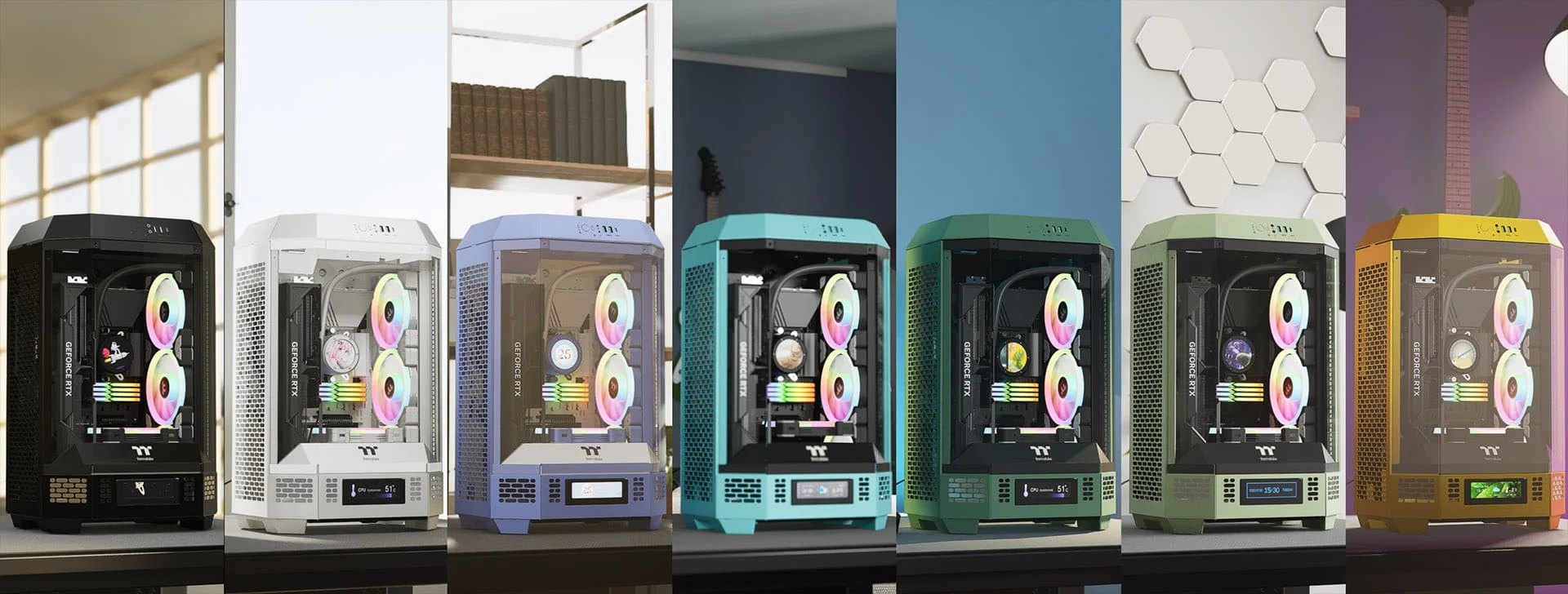 Tower-300 Thermal Lead Gaming Case, Mini Tower Design, Supports Micro-ATX & Mini-ITX Mainboards for Desktop PC - view 6