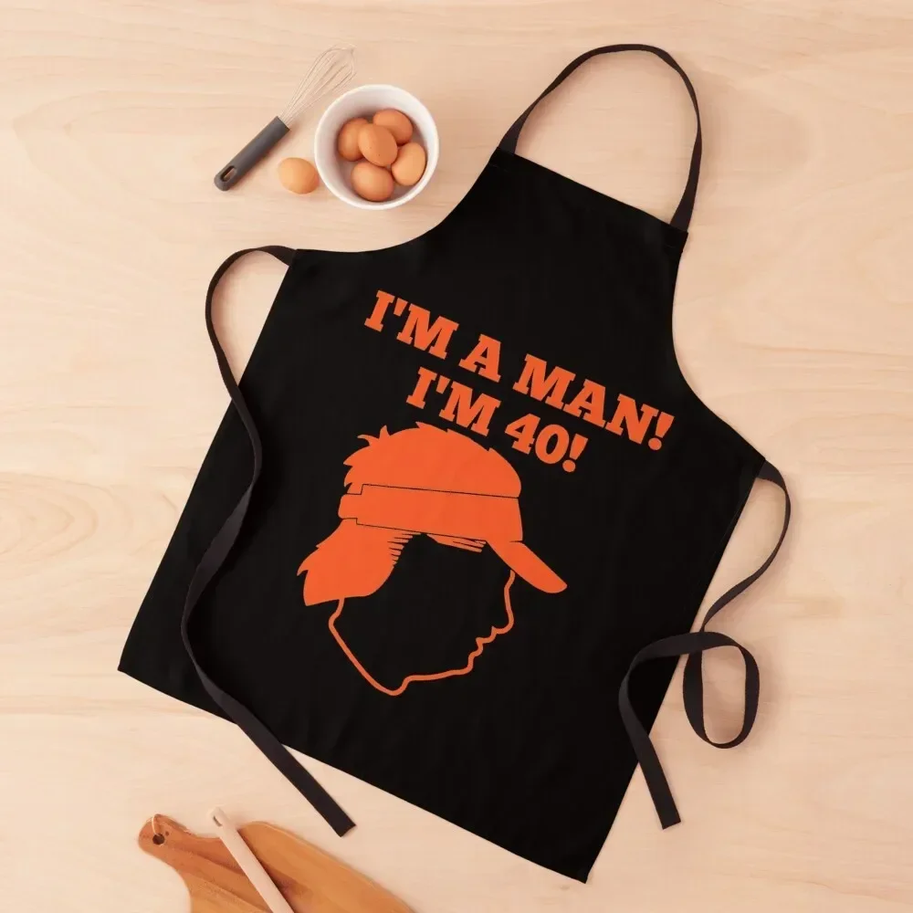 

I'm A Man I'm 40 / m gundy Apron For Man Haircut Waiter Uniforms Apron