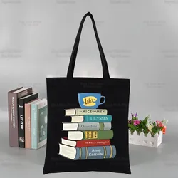 Gilmore Girls Luke's Canvas Umhängetasche Hochleistungs-Einkaufstasche Ästhetik Einkaufstaschen Baumwolle Handtaschen Bücher Tasche für Mädchen