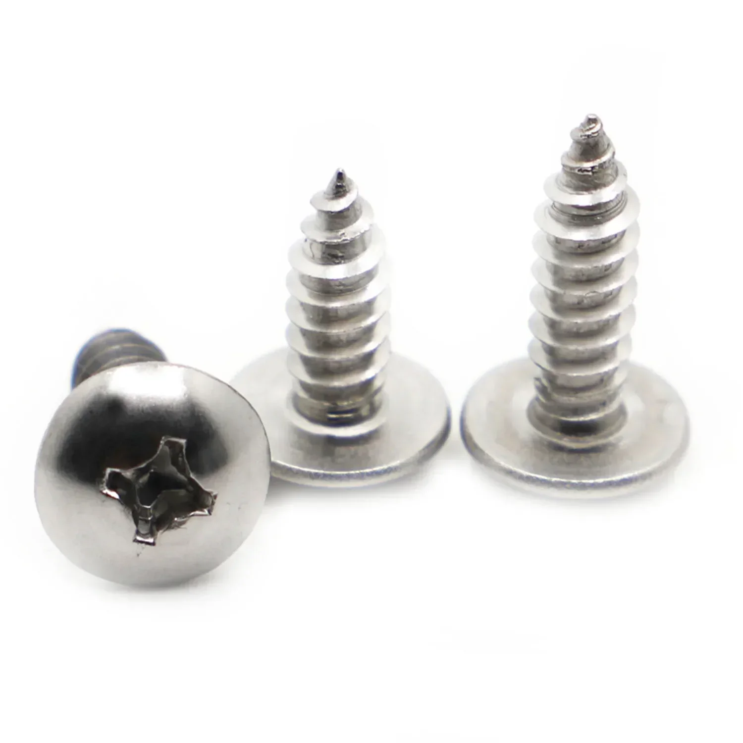 304 Stainless Steel Phillips Recessed Truss Head Self-tapping Screws Cross Mushroom Head Wood Screw M3 M4 M5 M6