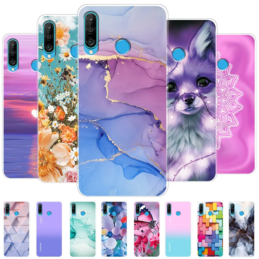 Für Huawei P30 Lite Fall P30 Lite Zurück Abdeckung Mädchen Neue Mode Klar Telefon Fall Fundas Weiche Silikon Fall Für huawei P30 Lite