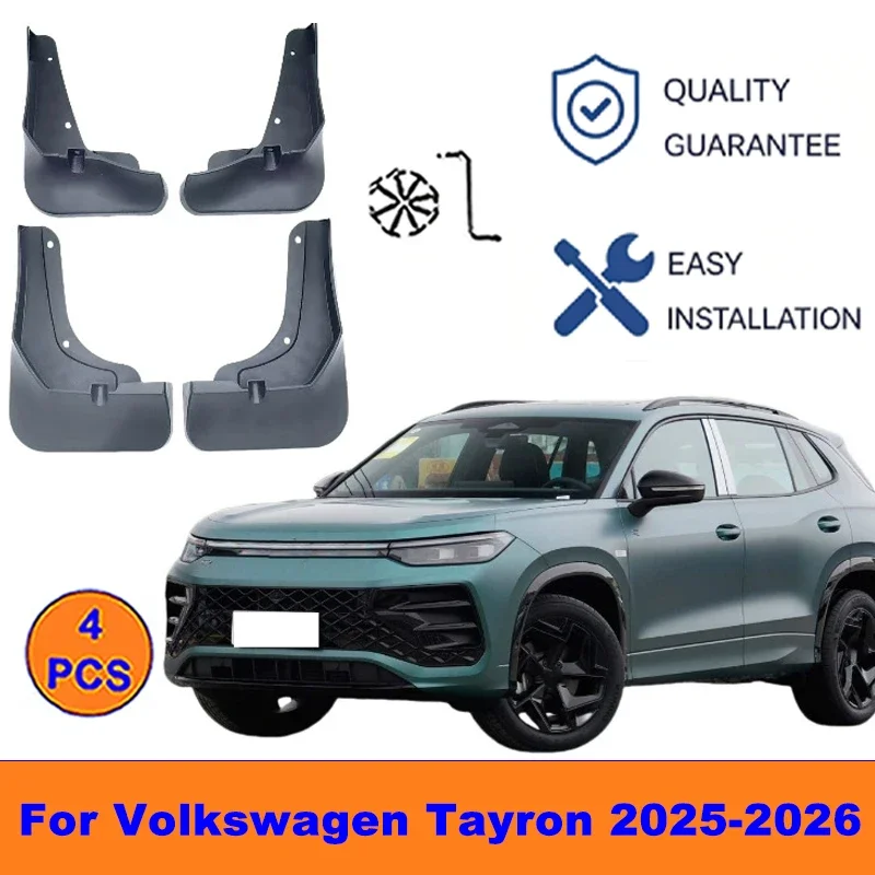 

4Pcs Mud Flaps For Volkswagen Tayron 2025-2026- Splash Guards Front&Rear Wheel Fender Mudguards Car Exterior Protection Parts