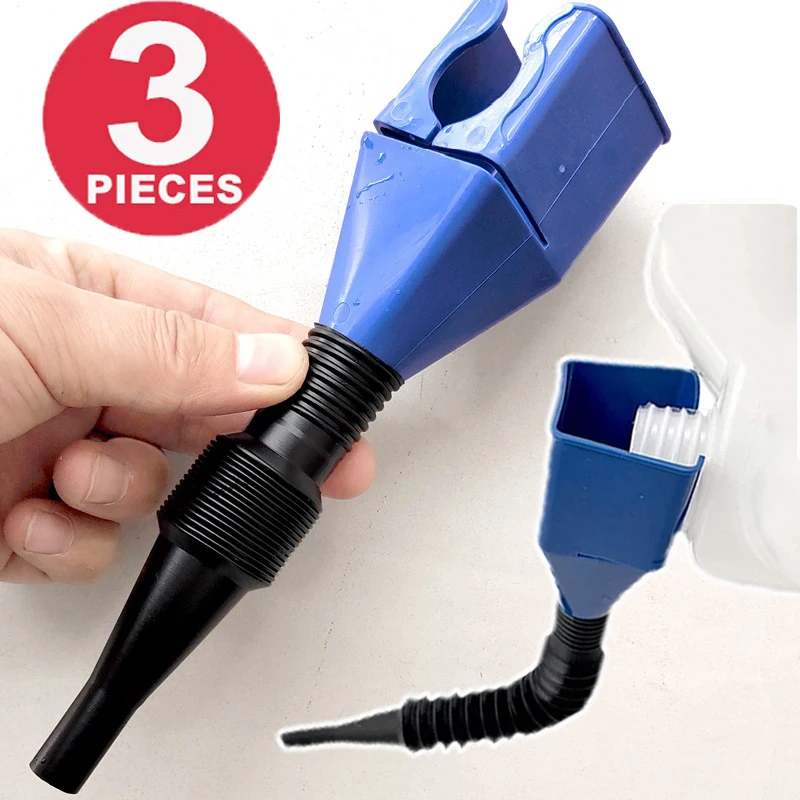 

Car Motorcycle Fuel Funnel Gas Refueling Engine Oil Funnel Filter Conveying Tool Plastic Oil Change Funnel Car Accessories