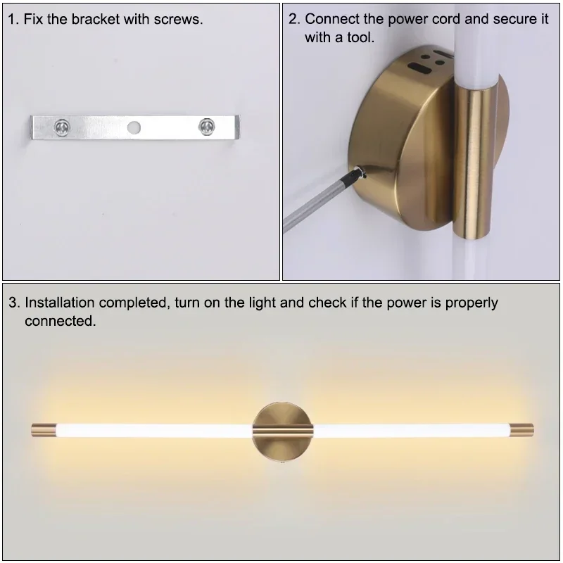 Modern Acrylic Long LED Wall Light 40-80cm Indoor Corridor Living Room Dining Room Background Wall Decoration Light 85-265V