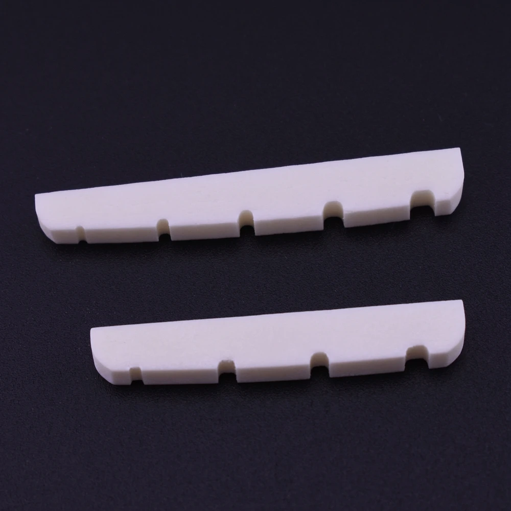 1 PieceReal Slotted Bone Nut For 4/5 Strings Bass (38MM/43MM/ 45MM * 3.5MM * 6MM )