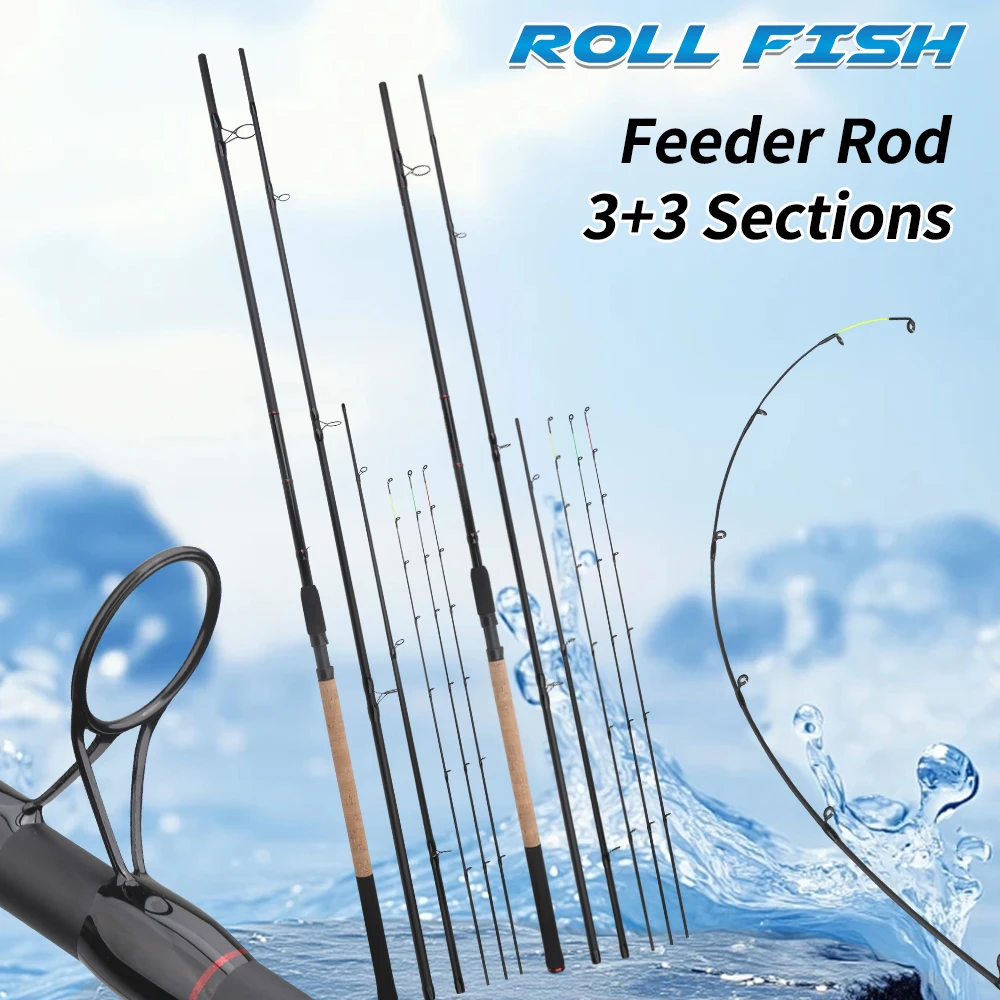 

Удилище фидерное ROLLFISH 3.6м/3.9м карбоновое с прочным каркасом, 3 запасными цельными вершинками и рукояткой из ЭВА