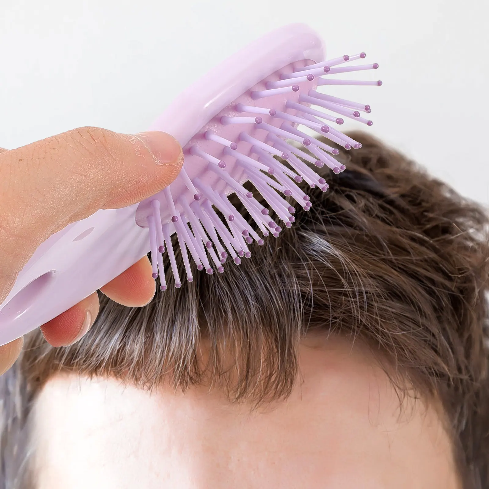 Compact Adorable Hair Brush for Kids Teens Portable Travel Hair Comb with Soothing Scalp Massage Gentle Detangling Small Cute