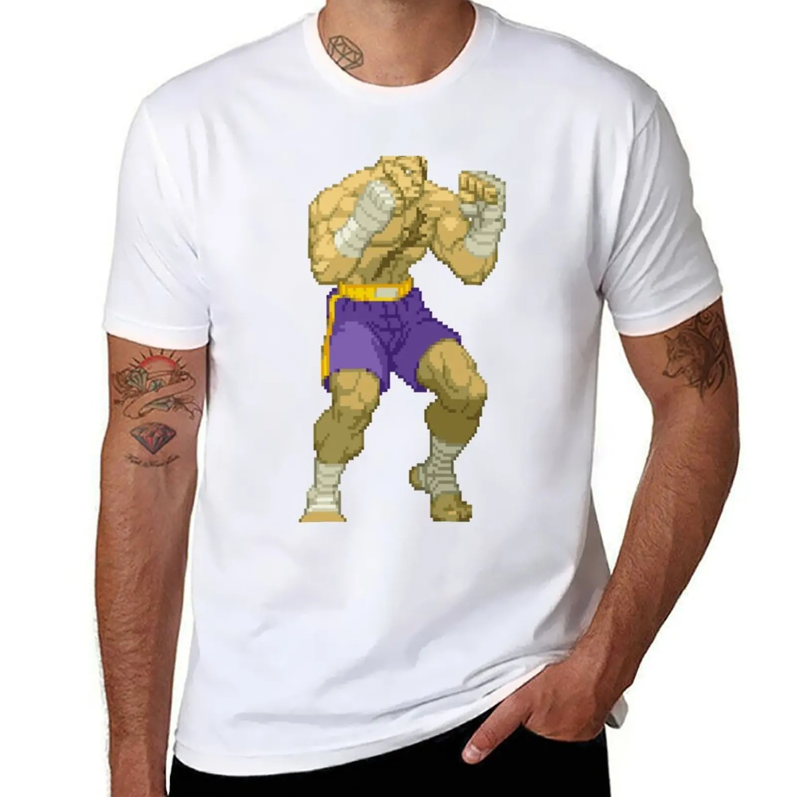 

Sagat Stance Alpha T-Shirt t shirts for man pack cotton anime t shirts oversize T-Shirt
