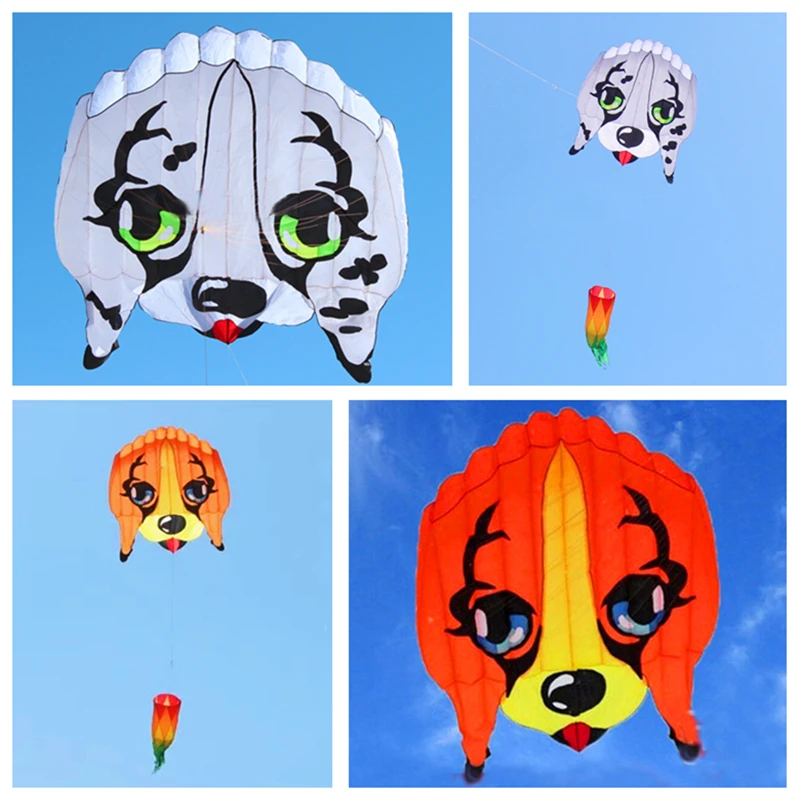 free shipping large dog kite flying professional kite factory walk in sky animal kite outdoor toys weifang kite real parachute