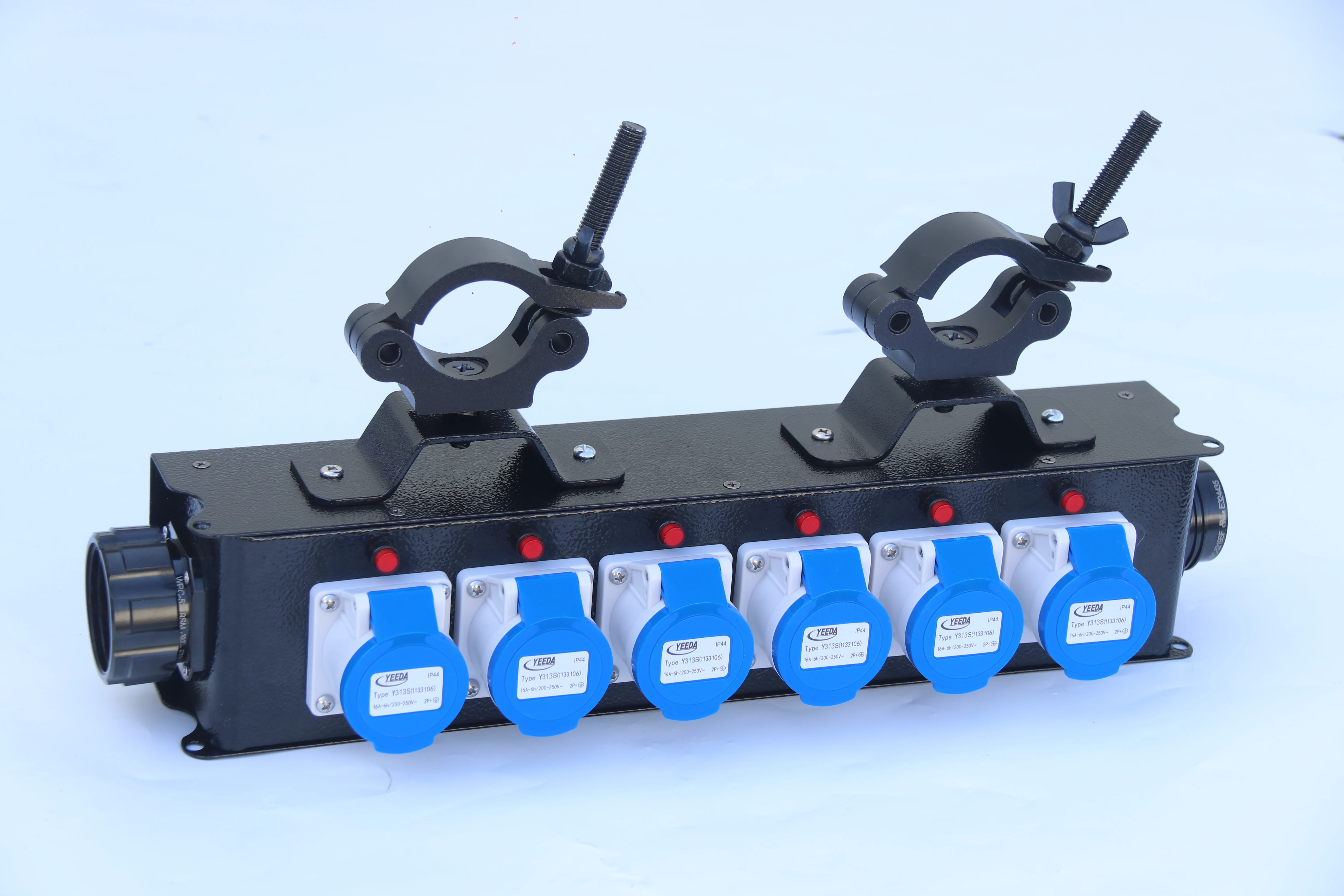 Socapex to CEE Box 6*16A CEE 3P Output Power Distribution Box 6*16A for Small Stage Equipments