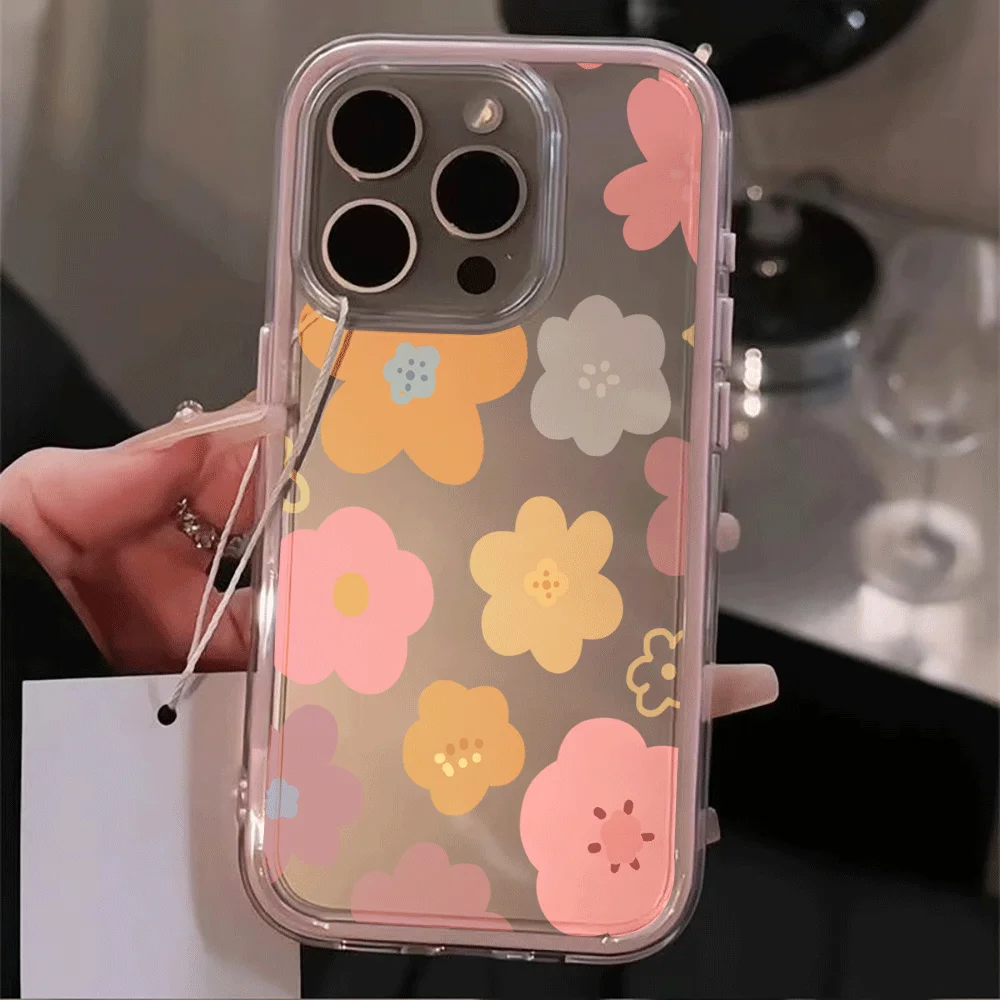 Colorful Flowers INS Bumper Phone Case For Samsung Galaxy S26 S25 S24 Ultra S23 Plus A57 A55 A54 A37 A36 A35 FE Silicone Cover