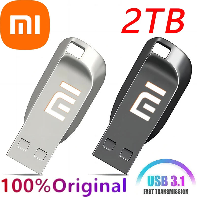 Original Xiaomi Pen Drive 2 TB USB 3.0 Flash Metal Drive 1TB Large Capacity High-Speed Transfer Storage Waterproof Memory U Disk