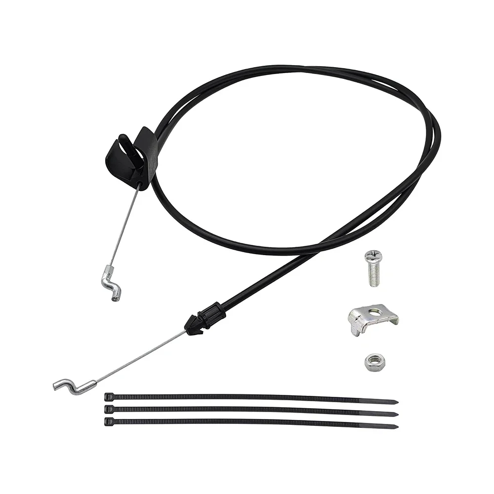 Replacement Stop Cable with Z Bend for 22 Inch Lawn Mowers Includes Clamp and Ties Compatible with Many Models