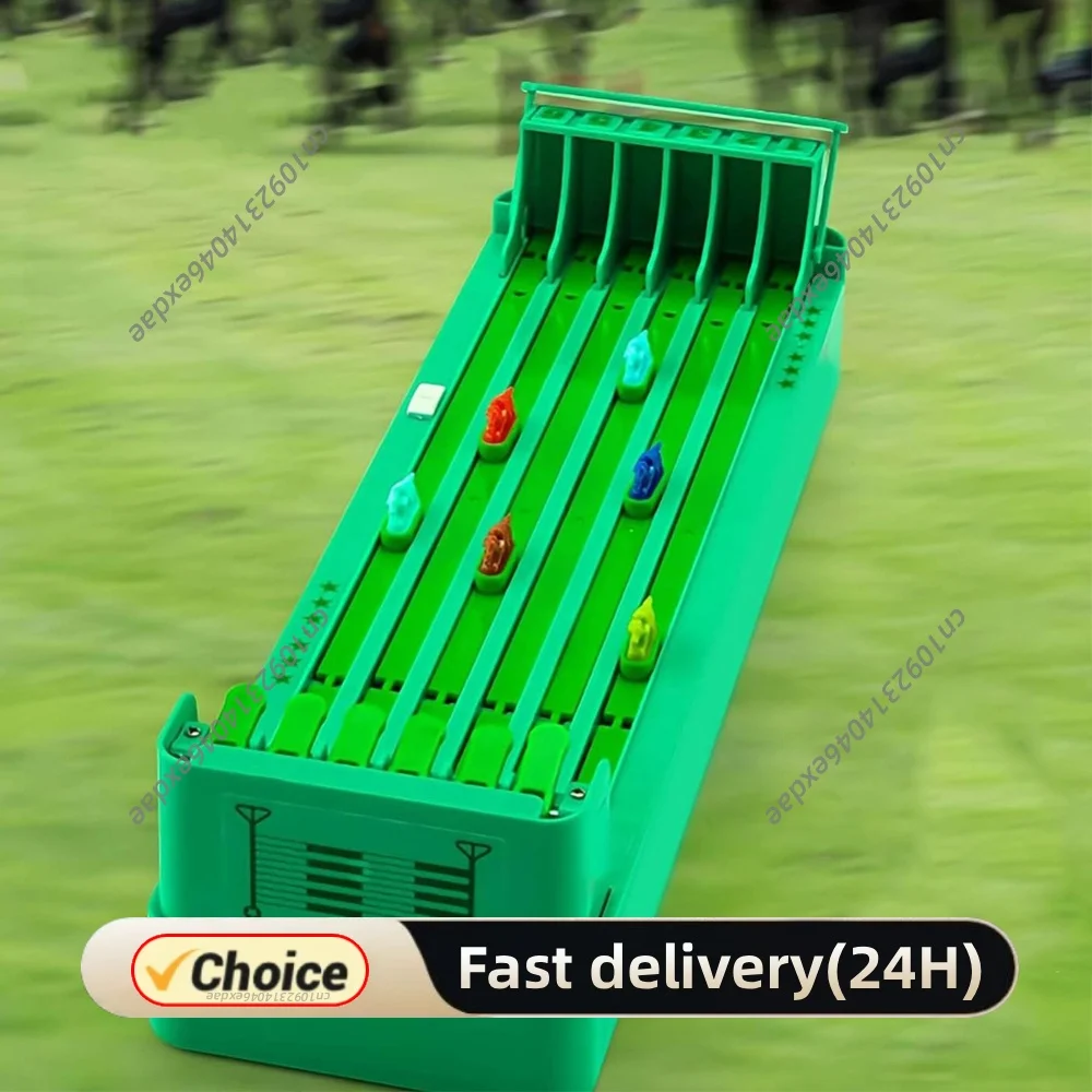 Tabletop Games Set Electronic Horse Race Board Game Battery Powered Horse Racing Machine Set Interactive Family Party Toy