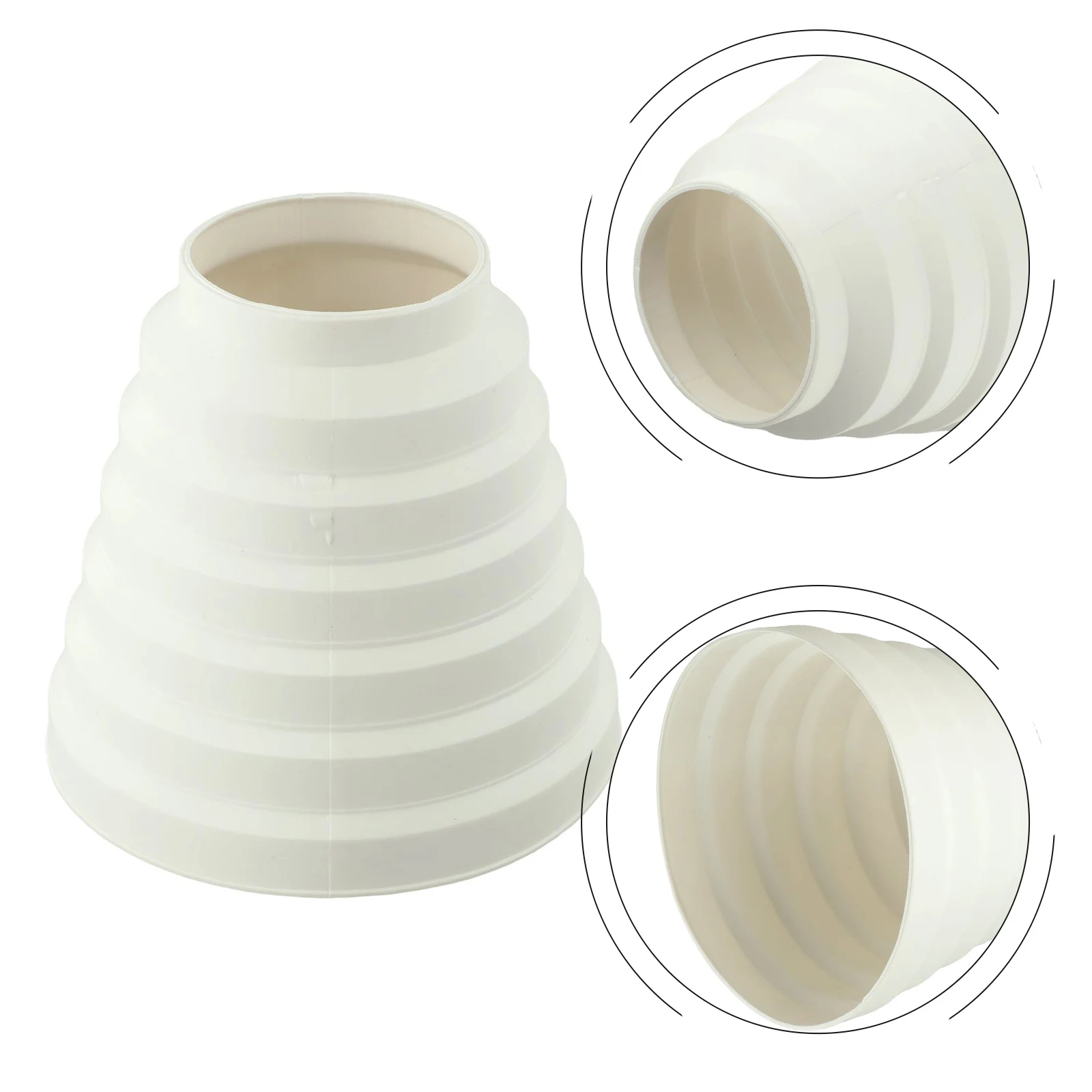 موصل أنابيب مستدير لمروحة استخراج مجاري الهواء ، ملحقات تحسين المنزل ، أنبوب واحد ، 80-ondment #4