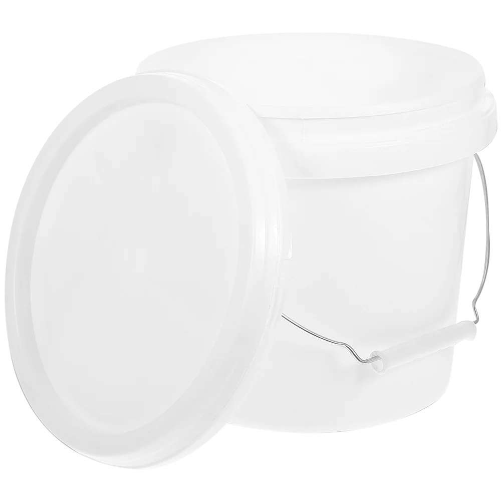 

5l Bucket with Lid Paint Favor Containers Multi-functional Buckets for Painting Round Plastic Barrel