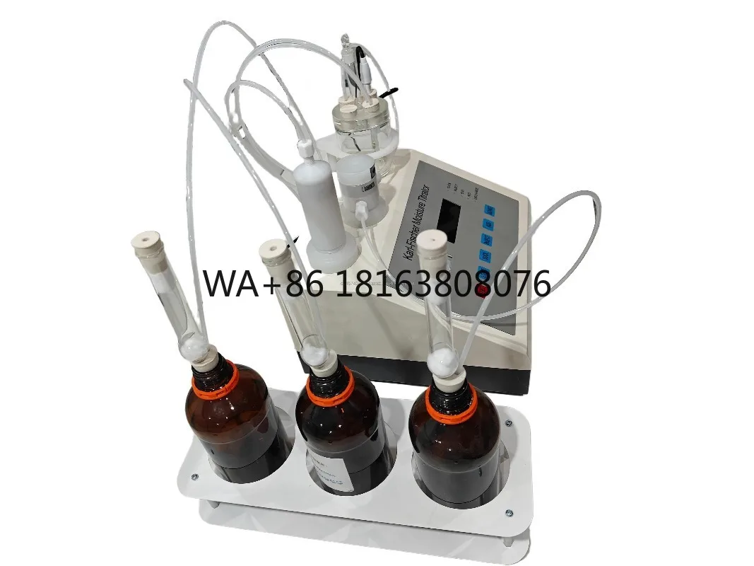 Automatic Rapid Volumetric Karl Fischer Moisture Titrator Water Content Analyzer Lab KF Moisture Tester