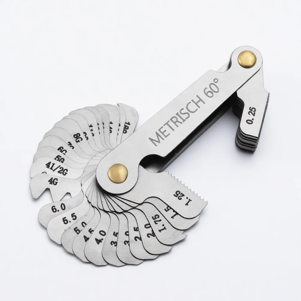Professional Thread Pitch Gauge Metric Imperial Unified Screw Template Measurement Inspection Tool Precision Device