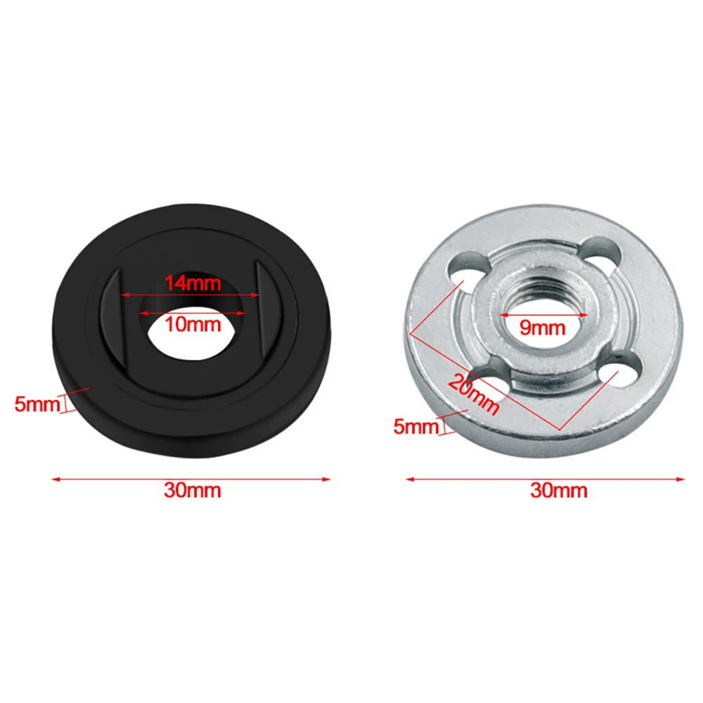 Набор ключей для угловой шлифовальной машины, комплект ключей с фланцевым замком, гайкой, аксессуары для угловой шлифовальной машины, металлические гайки, инструмент для ремонта ступиц, замена дисков