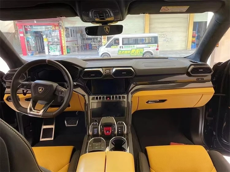 Replacement Installation of High Quality OEM Style Hot Pressed Dry Carbon Fiber Interior for Lamborghini URUS