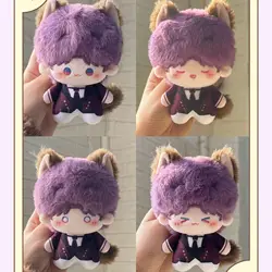 10cm Anime Love and Deepspace Rafayel Cosplay Cat Ear Tail Plush Doll Stuffed Toy Fluffy Maumet Puppet Toys Halloween Xmas Gift