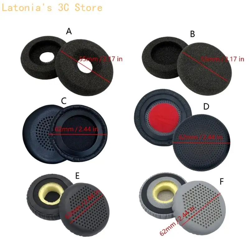 Atmungsaktive Ohrpolster Kopfstück Kissen für C225 C3225T C3200 Gaming Kopfhörer X3UB – Detail 6