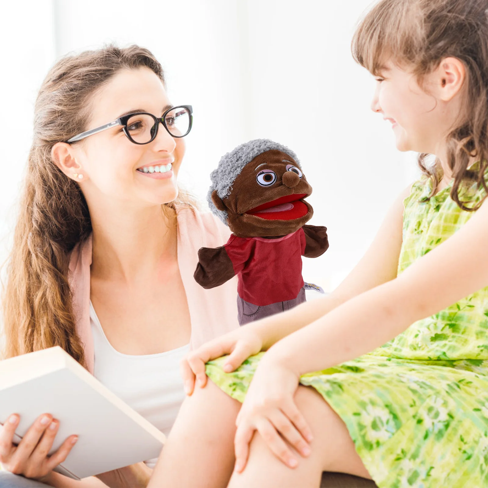 Family Member Hand Puppet Soft Comfortable Pretend Play Storytelling Enhance Imagination Motor Skills Educational