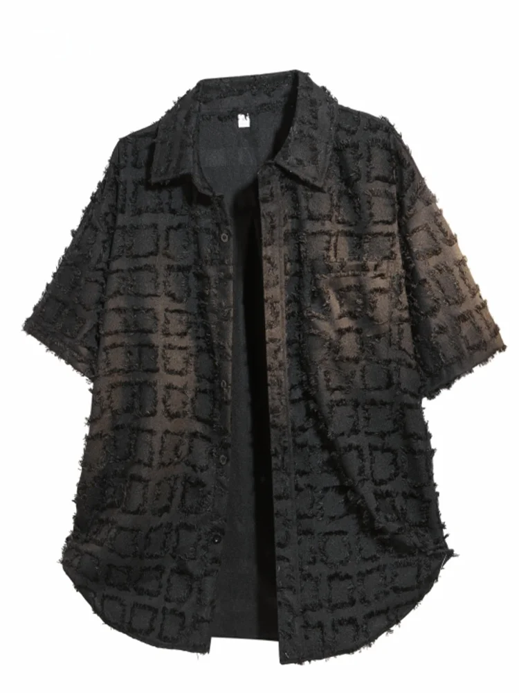 

GLM Trendy Couple American Sle ort Sve irt Пальто с декоративной кисточкой Молодежная мода Дышащая смесь полиэстера Лето