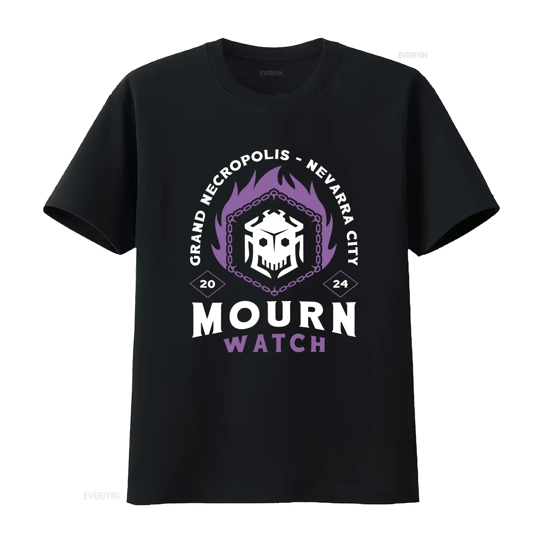 Mourn Watch Emblem T Shirt Dragon Age The Vielguard Video Game Rook vintage Washed Versatile Stretched Top For Everyday Wear