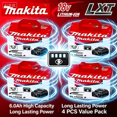 Makita 100% Original 18V 3Ah 3000mah Makita Battery BL1830B BL1850B BL1850 BL1840 BL1860 BL1815 Replacement Lithium Battery