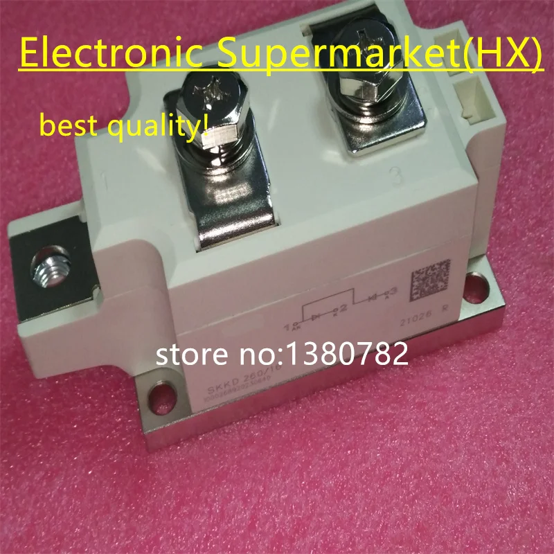 

Free shipping 2pcs-10pcs SKKD260/160 Rectifier diode module frequency converter accessories 260A/1600V Module In stock!