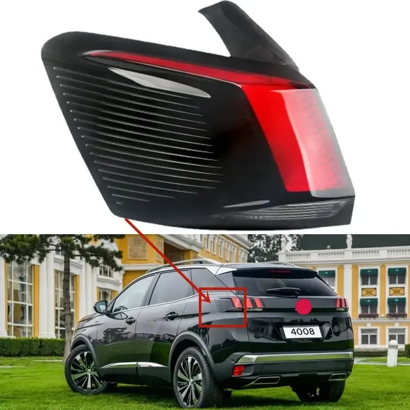 

Outer Tail Lamp For Peugeot 5008 4008 2017 2018 2019 car accsesories Taillight Rear Light Tail Lamp Assembly Tail Lights 1PCS