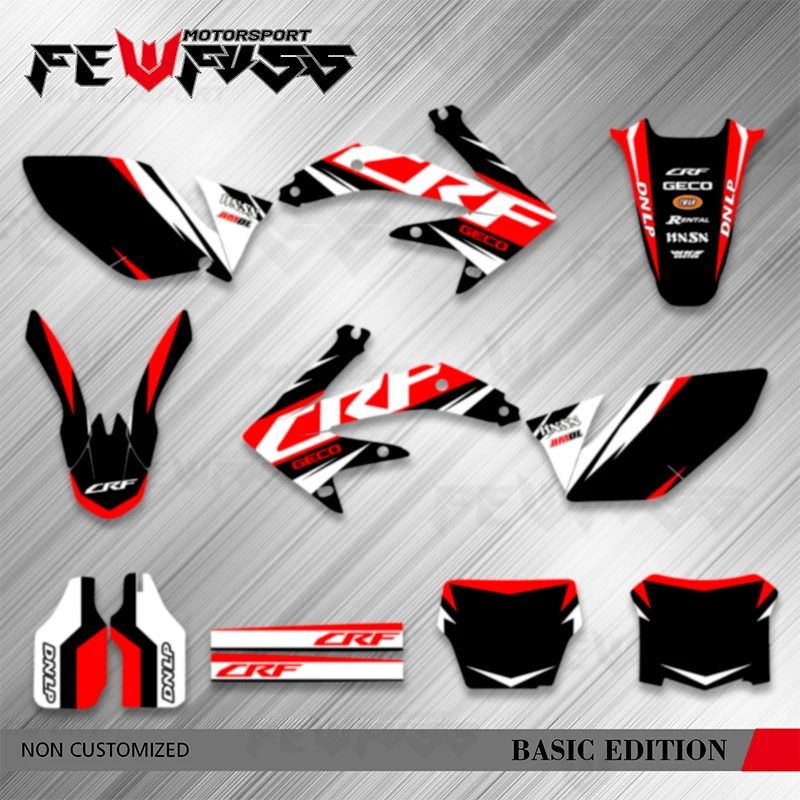 

Fewfuss Motorcycle Graphics Decals Stickers Kits Number Name Custom For HONDA CRF450 2005 2006 2007 2008 CRF 450