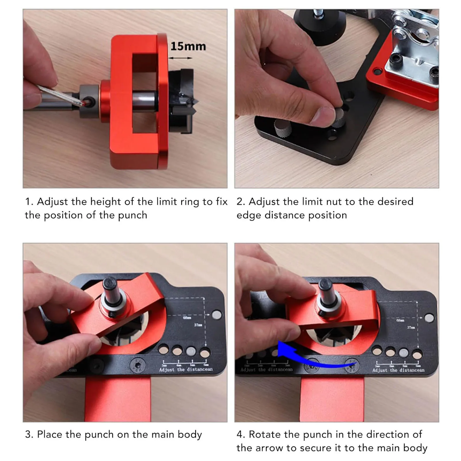 JL35-A2 Maschera per foratura cerniera Guida per fori Maschera per cerniera per porta nascosta da 35 mm in lega di alluminio per installazione di porte e armadietti