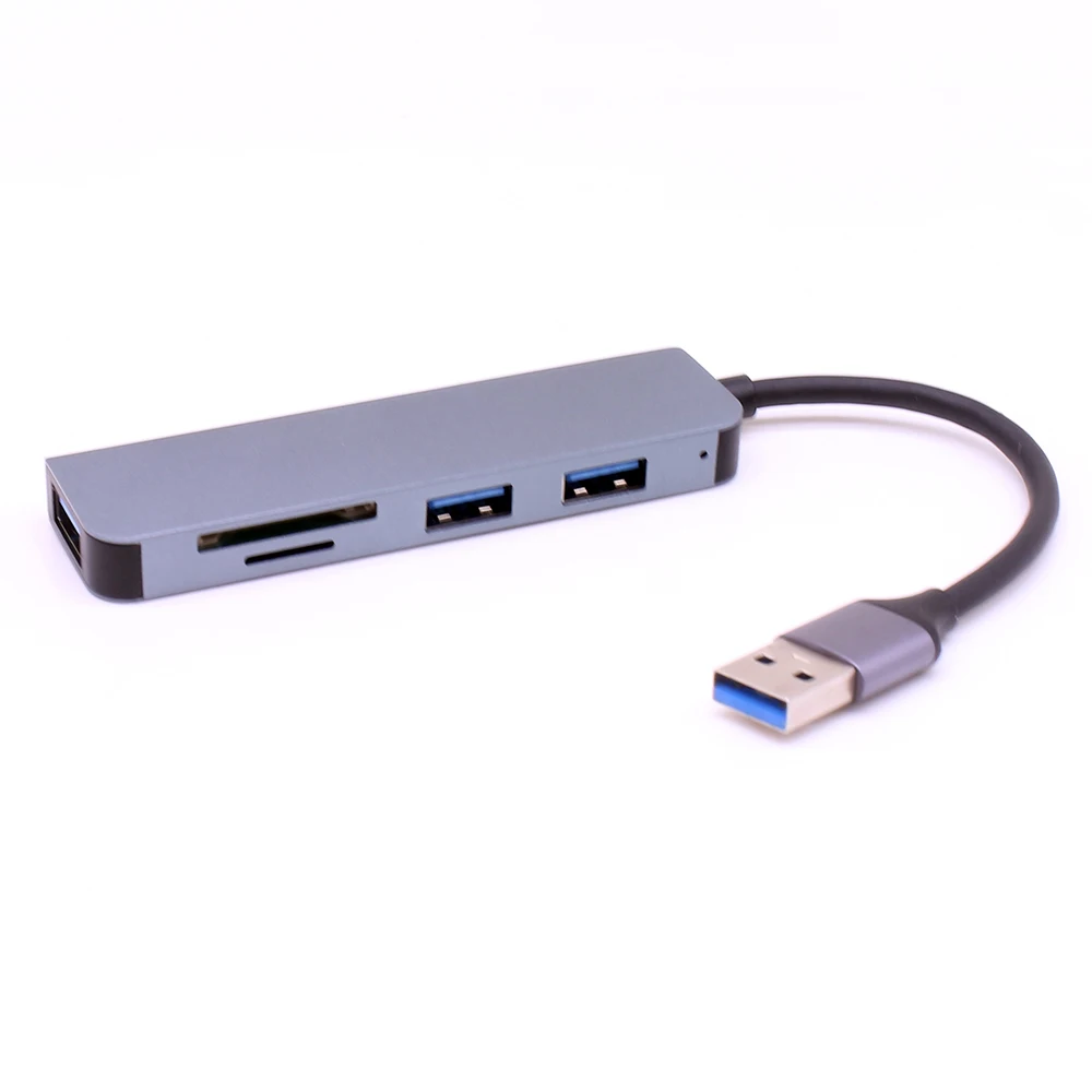 USB-Hub Hochgeschwindigkeits-USB 3.0 Hub-Splitter-Kartenleser Multi port mit SD-TF-Ports für MacBook-Computer zubehör Typ C.