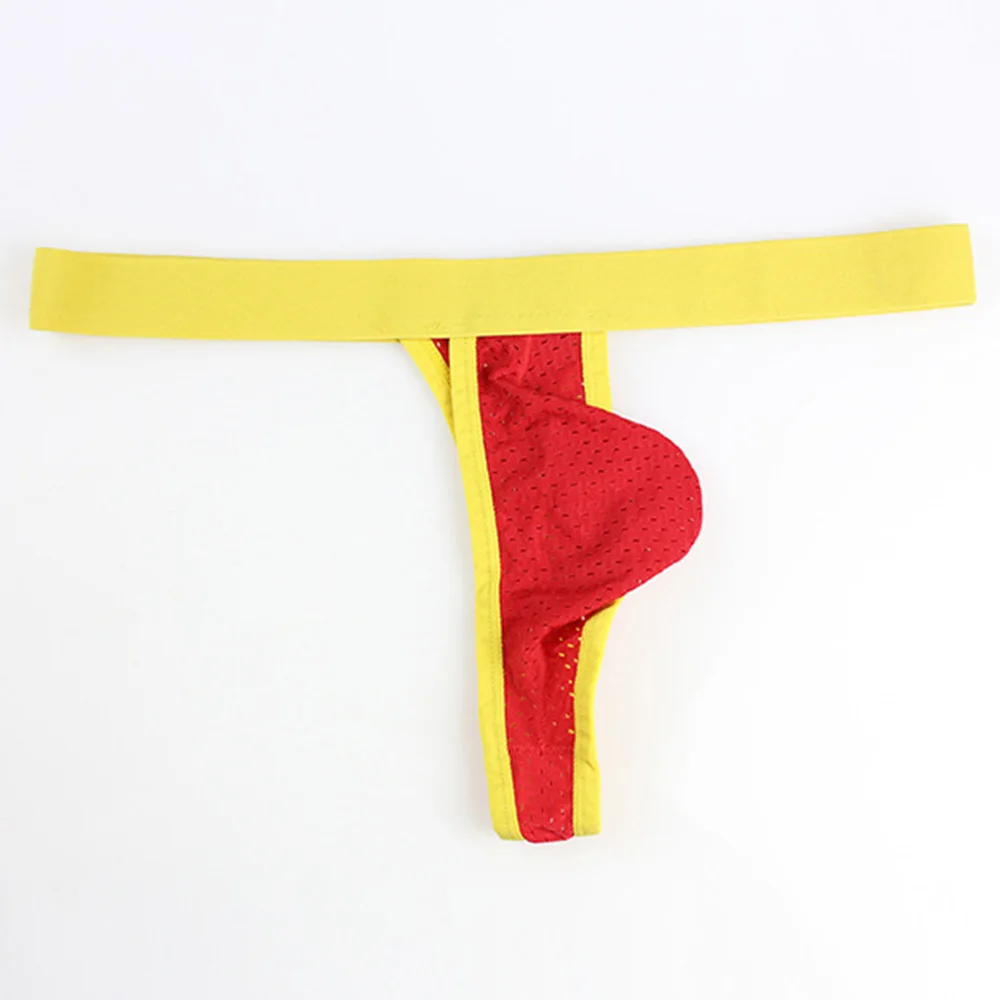 الملاكم ملابس داخلية للرجال أنيق الرجال مثير مريح تنفس الحقيبة موجز الملابس الداخلية ثونغ السروال أبيض/أزرق/أحمر