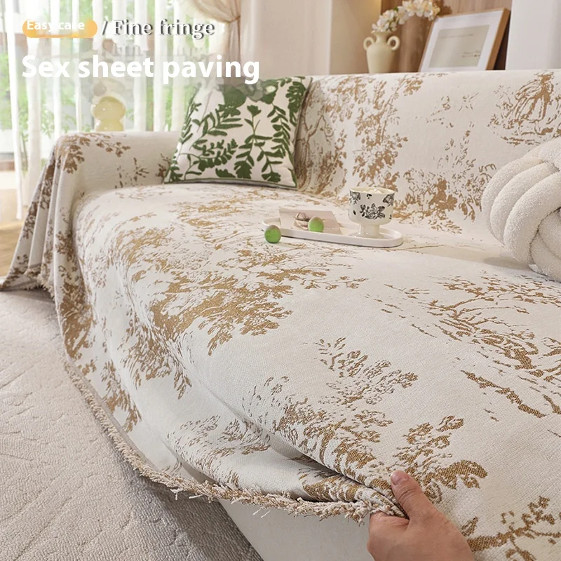 Sofa Cover Protector L Shape Anti Slip Sofa Towels For Living Room Four Season Universal Sofa Towel