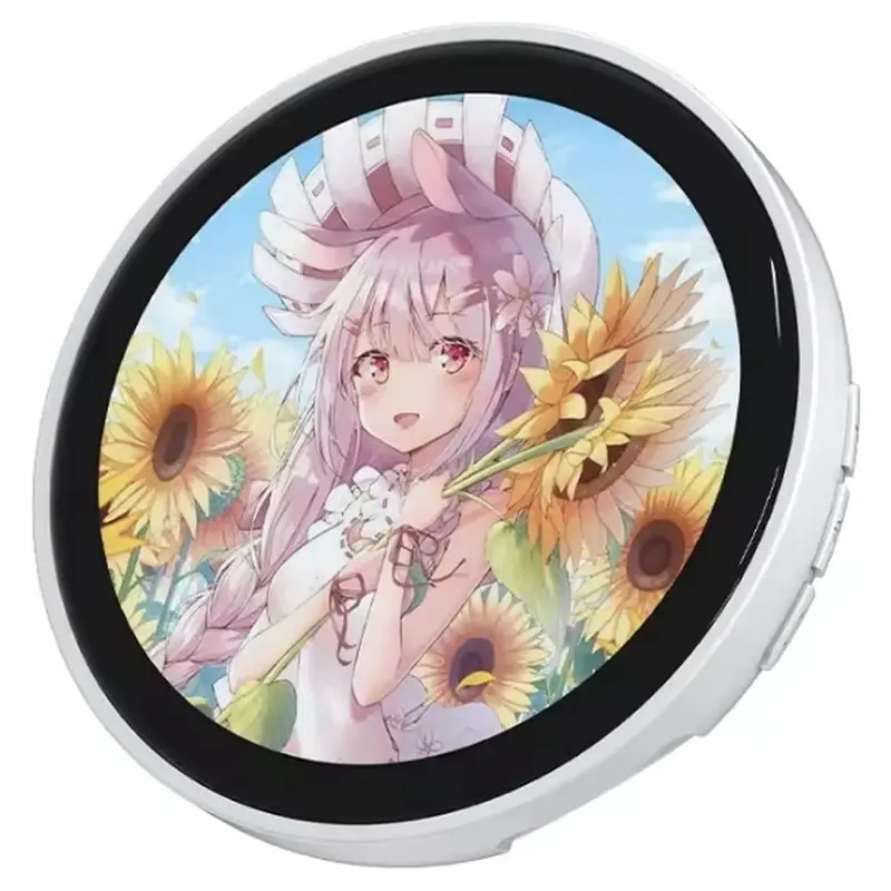 A68Z Electronic Display Pin Bar 1.85 Inch Hd Touch Screen Bluetooth Smart Cyber Pin Images Gifs Text Short Videos Display