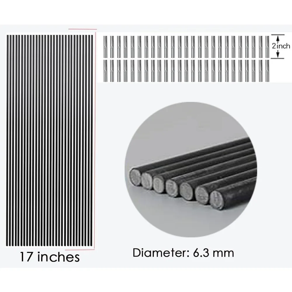 مجموعة عمود خيمة تلسكوبي 52 قدم، 36 عبوة، قطر 6.5 مم، أطواق الدفيئة وأقطاب بديلة #3