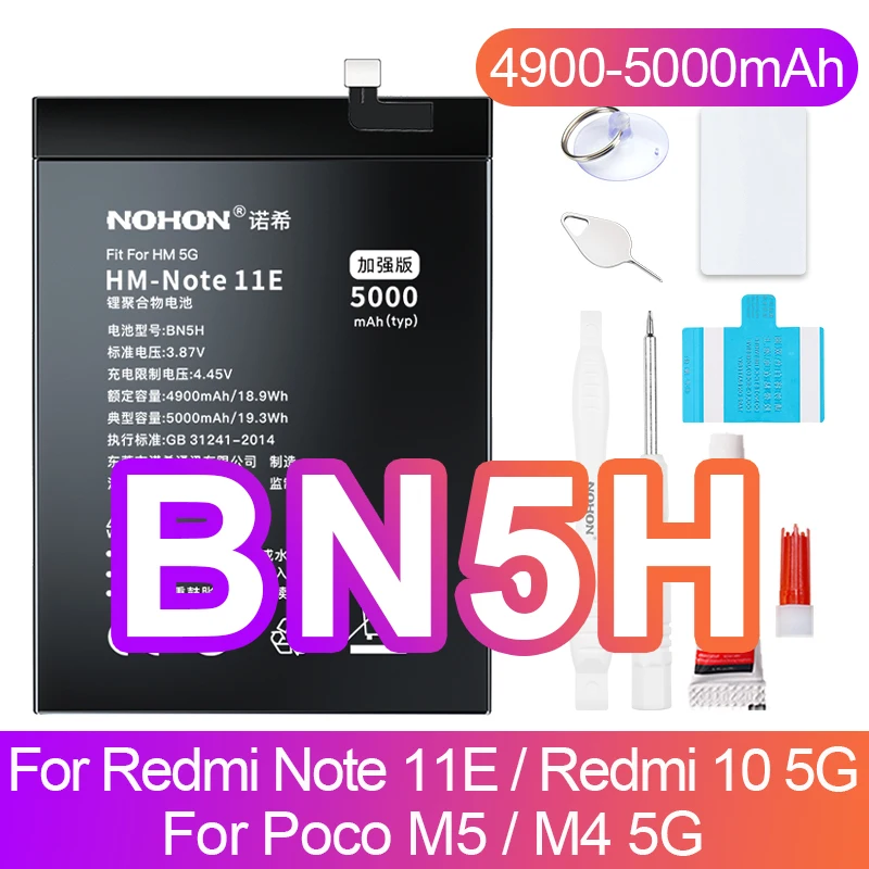 BN53 Battery for Xiaomi Redmi Note 9 10 11 12 Pro